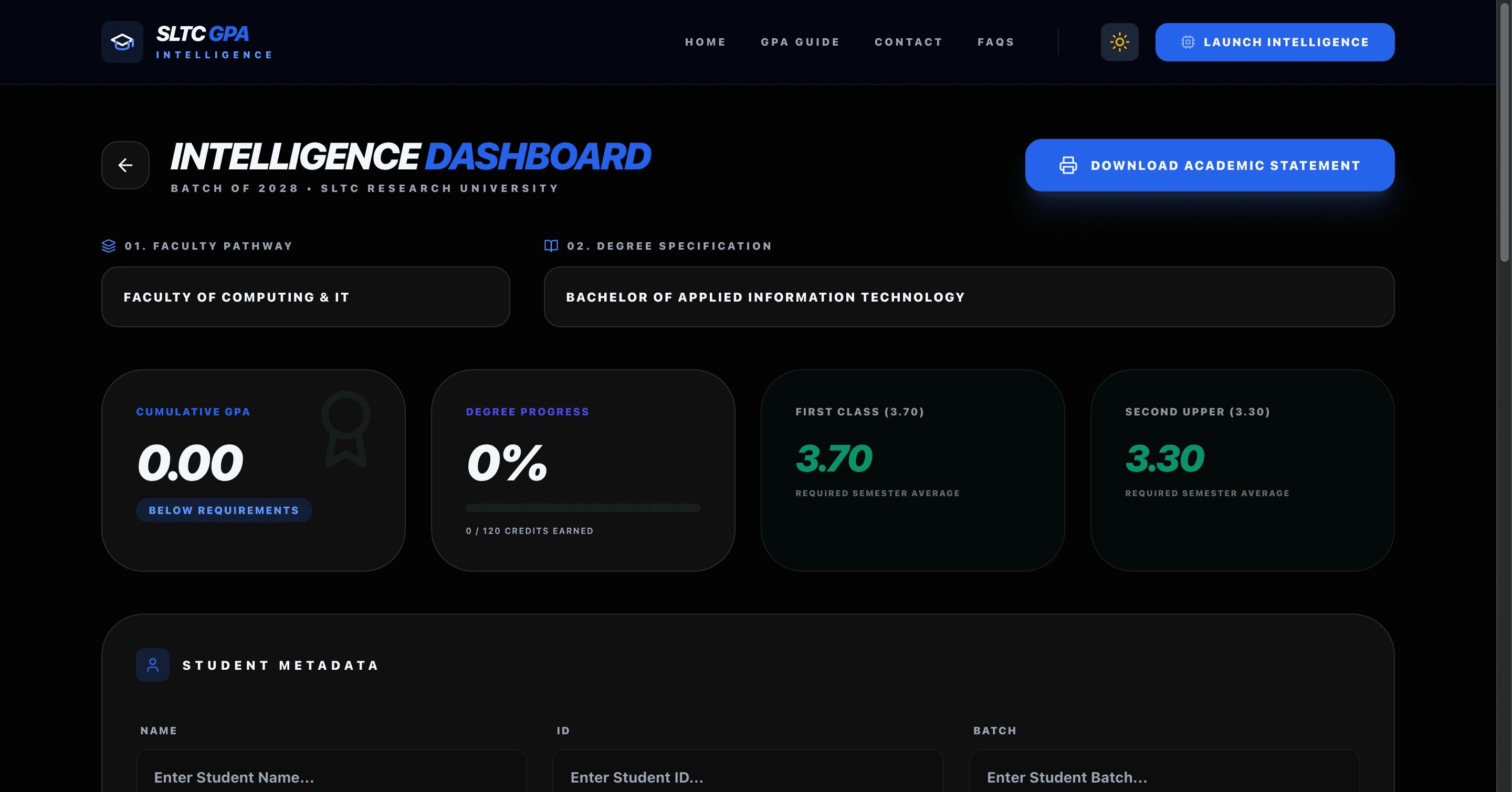 SLTC GPA Intelligence Hub